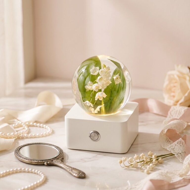 Lily of the Valley Bluetooth Speaker Lamp daylight product scene